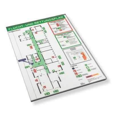 Türschild Campus Din A3 Edelstahl Schilder Fluchtwegplan